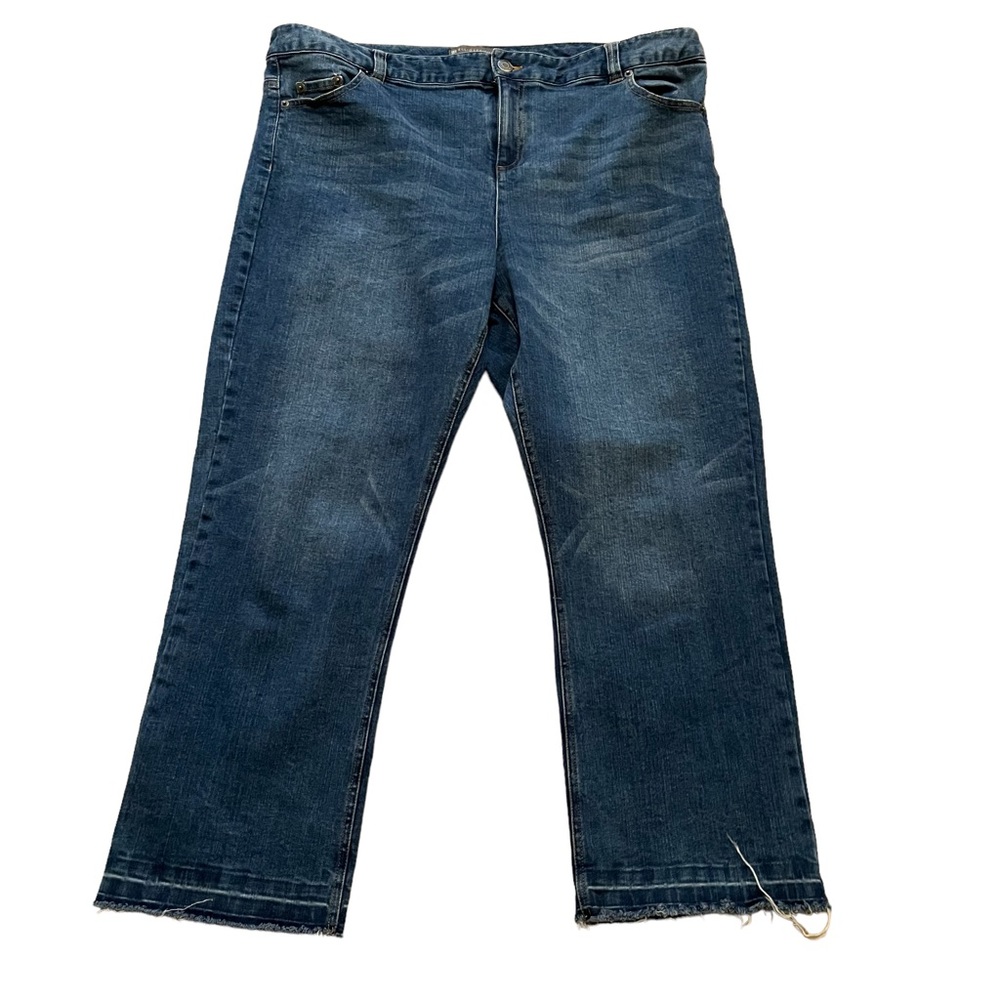 Elliott Lauren Blue Fray Hem Jean 14